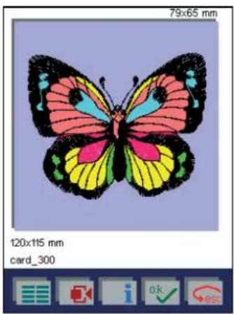 PFAFF creative 2144 - Selecting a design that is stored on a Pfaff creative card: - 3