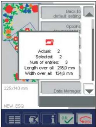 PFAFF creative 2144 - Information for Sequence/Combinations - 1