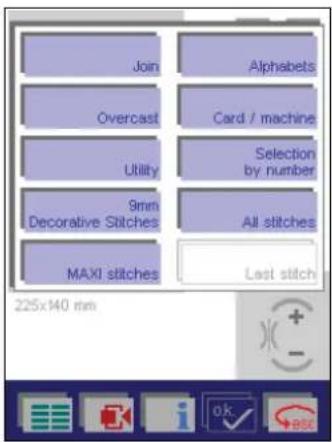 PFAFF creative 2144 - Select a design from the machine's memory or from a creative memory card - 1