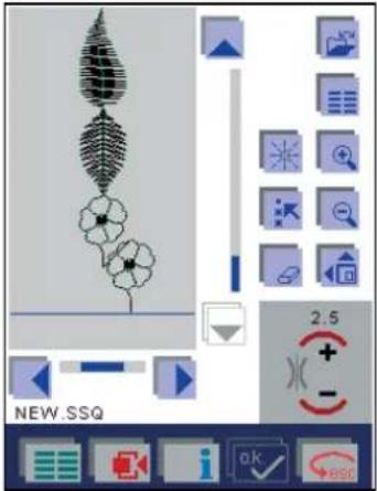 PFAFF creative 2144 - Arrange stitches within a sewing sequence - 2