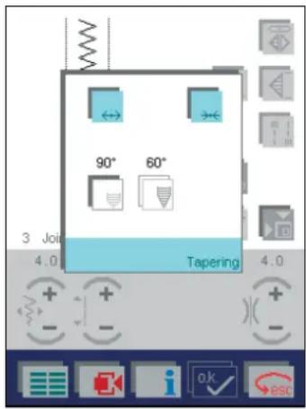 PFAFF creative 2144 - Example: Tapering - 2