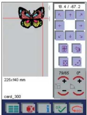 PFAFF creative 2144 - Positioning with the aid of the cross-hair cursor - 4