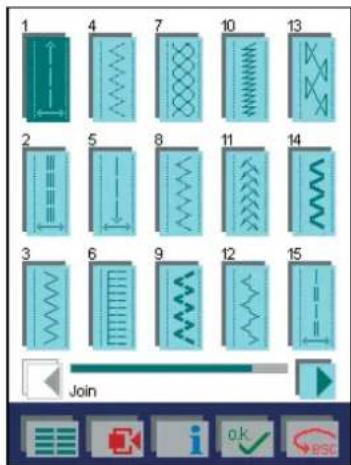 PFAFF creative 2144 - Selecting a stitch - 2
