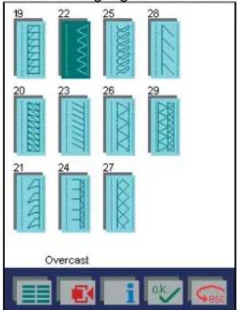 PFAFF creative 2144 - Zigzag stitch with right needle position - 2