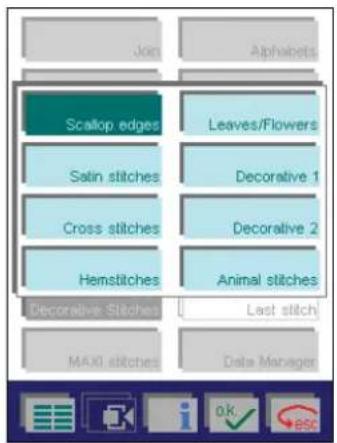 PFAFF creative 2144 - Selecting decorative stitches - 2