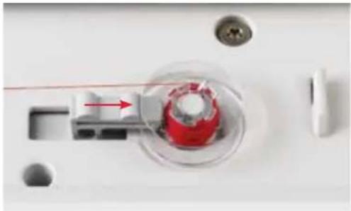 PFAFF creative 2144 - Winding a bobbin through the needle - 2