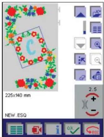 PFAFF creative 2144 - Move the design within the hoop - 8