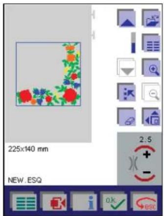 PFAFF creative 2144 - Select a design stored on a card - 4