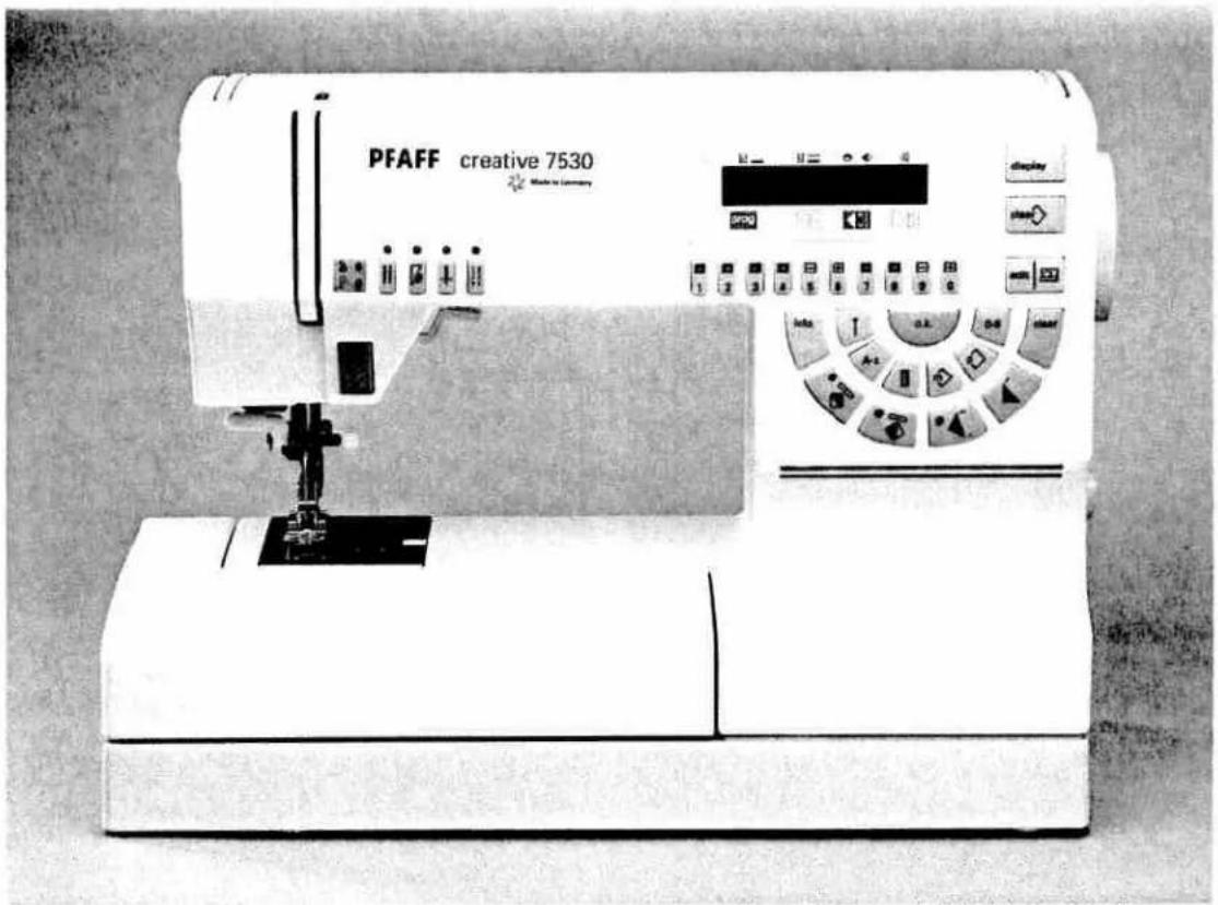 PFAFF creative 7530 - Operating the sewing machine - 1