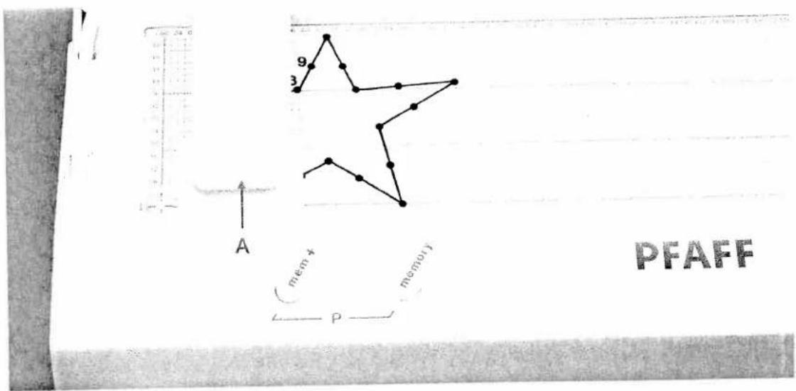 PFAFF creative 7530 - Inserting the programming sheet into the Creative Designer - 1