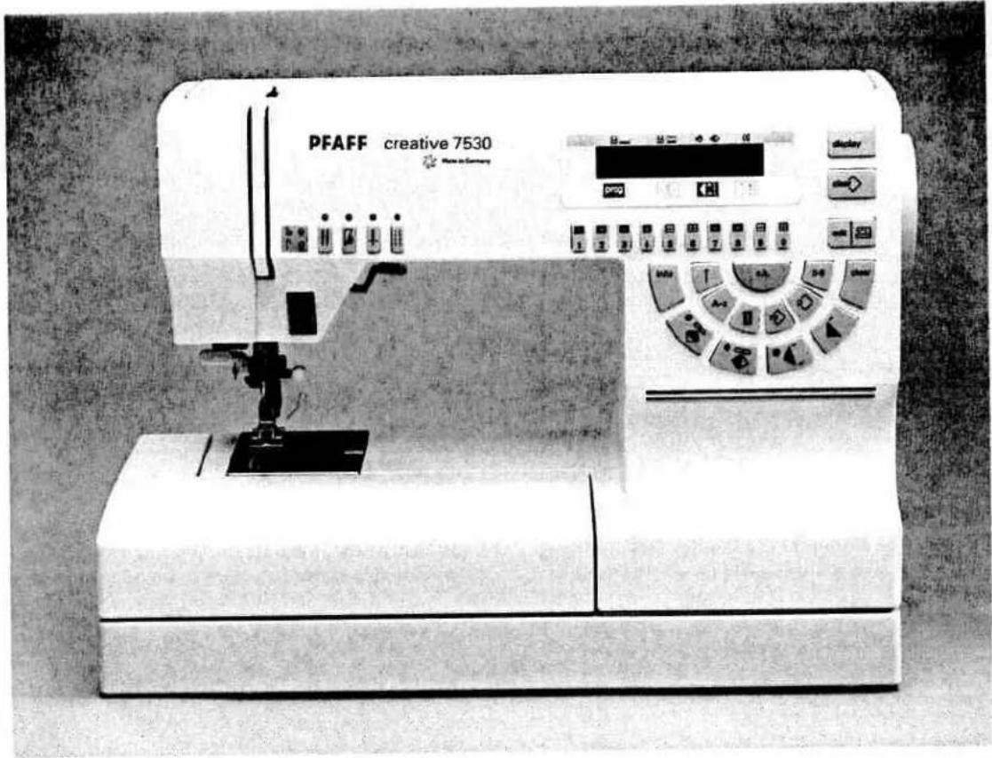 PFAFF creative 7530 - Electronic section Sewing functions / Pattern combinations - 1
