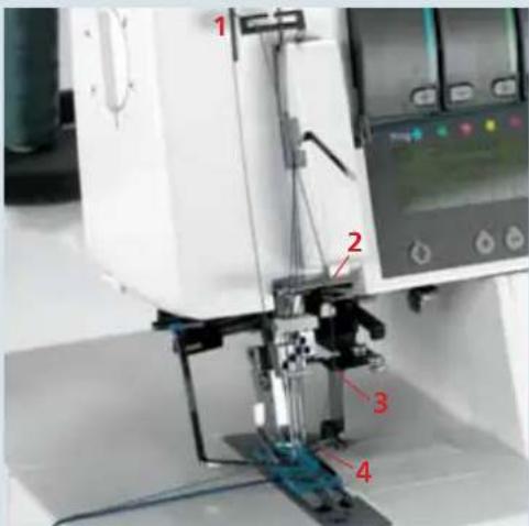 PFAFF creative 4874 - Threading the top cover thread - 5