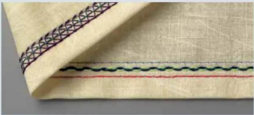 PFAFF creative 4874 - 6-thread deco cover Stitch program 28 - 1
