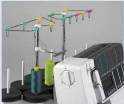 PFAFF creative 4874 - Threading the deco cover threads - 1