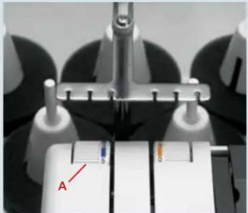 PFAFF creative 4874 - Threading the top cover thread - 1