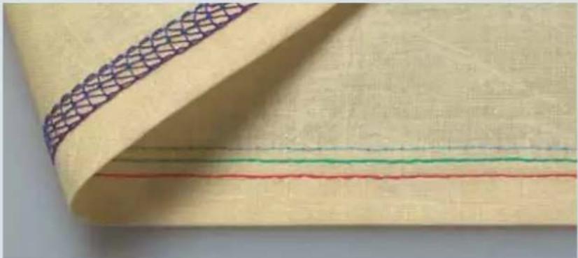 PFAFF creative 4874 - 3-needle cover hem, program 03 - 1
