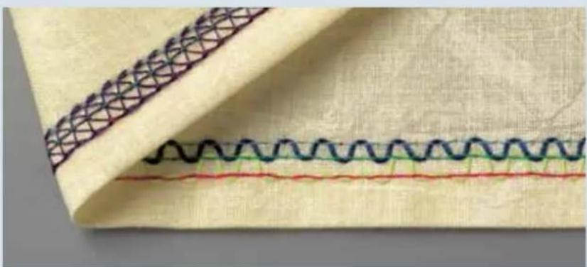 PFAFF creative 4874 - 6-thread deco cover, stitch program 25 - 1