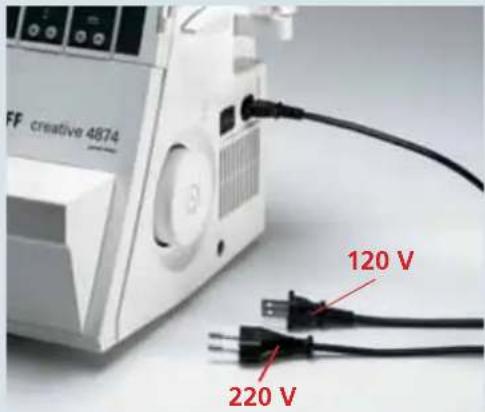PFAFF creative 4874 - Electrical connection - 2