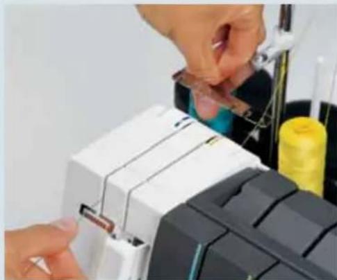 PFAFF creative 4874 - Threading the deco cover threads - 3