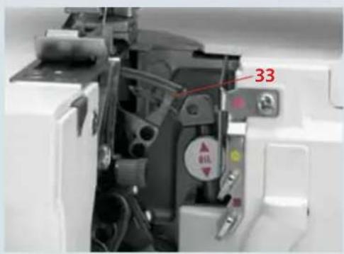 PFAFF creative 4874 - Threading the cover-stitch looper - 3