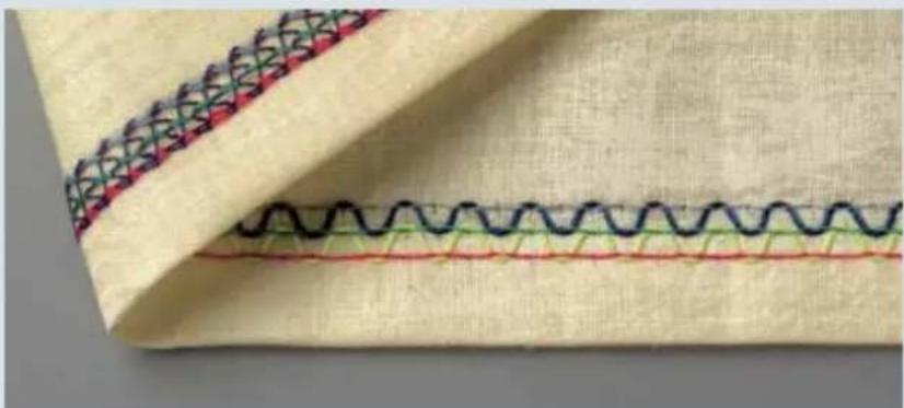 PFAFF creative 4874 - 6-thread deco cover, stitch program 25 - 3