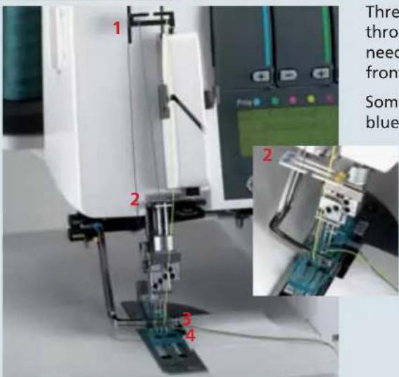 PFAFF creative 4874 - Threading the deco cover threads - 5