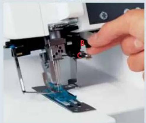 PFAFF creative 4874 - Top cover triangle thread guide - 6