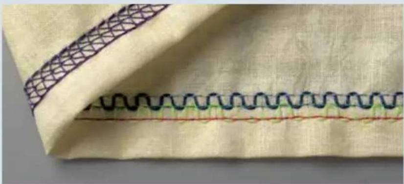 PFAFF creative 4874 - 6-thread deco cover, stitch program 25 - 4