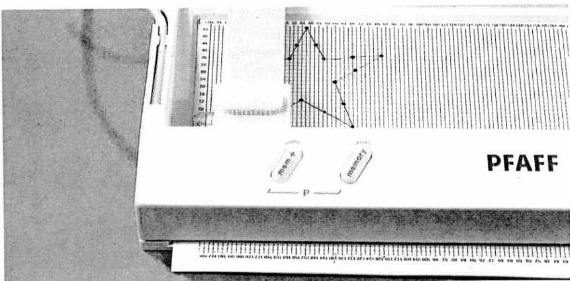 PFAFF creative 7550 - Placing the stitch points (stitches) - 3