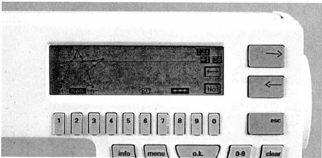 PFAFF creative 7550 - Tracing a pattern with "mem" - 1
