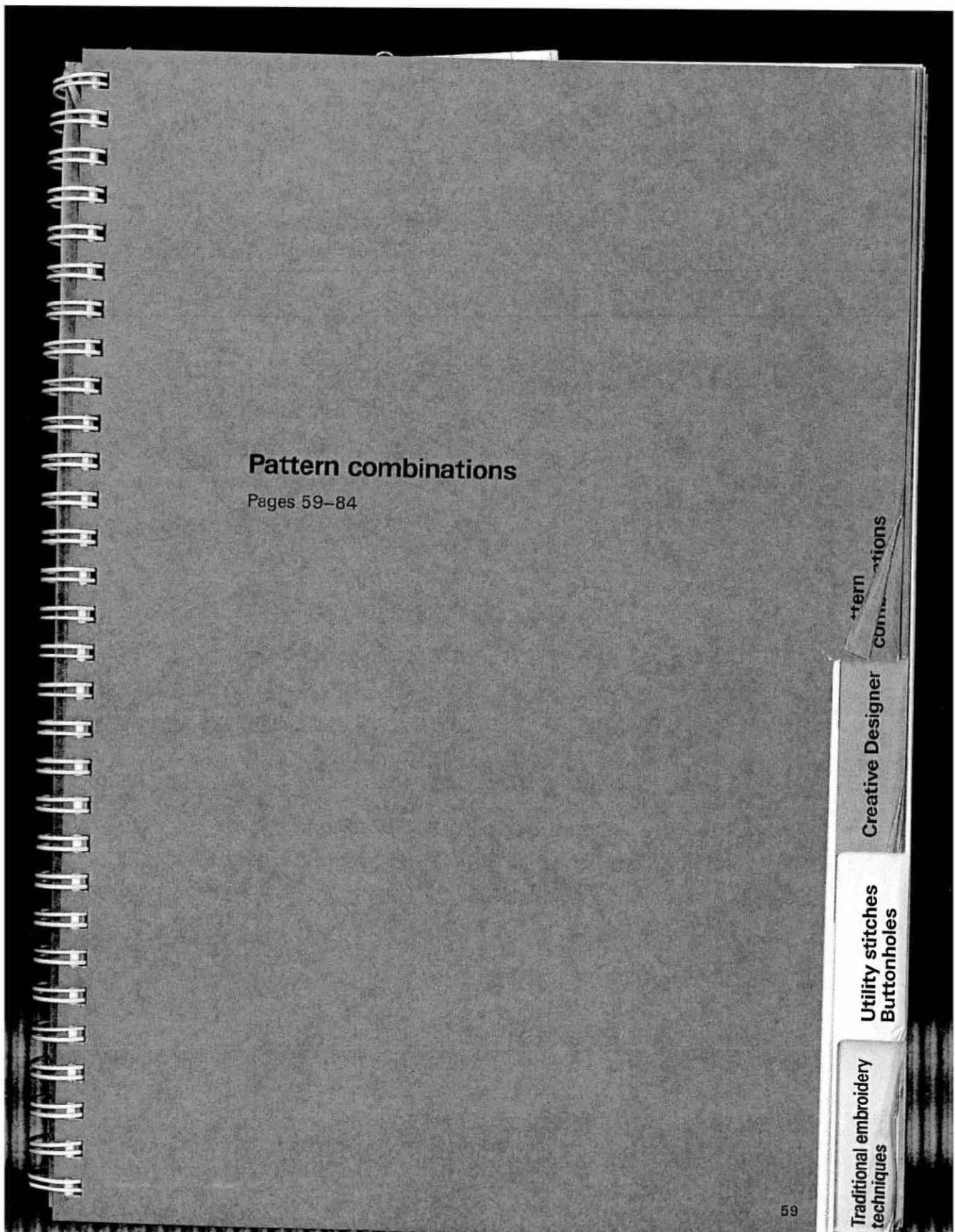 PFAFF creative 7550 - 2) Sideways stitch correction - 7