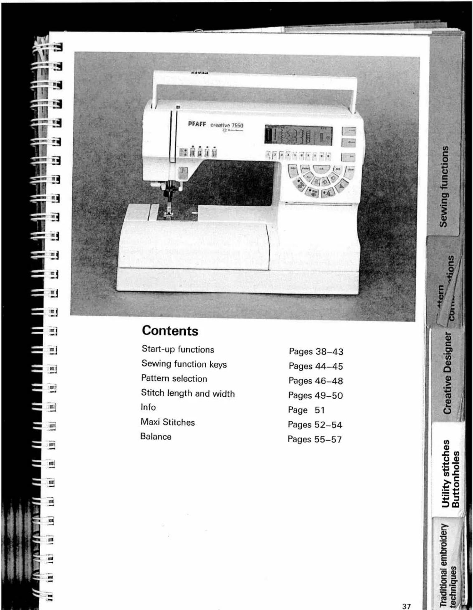 PFAFF creative 7550 - Dropping the feed dog - 4