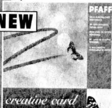 PFAFF creative 7570 - The Creative Card – for storing your own designs - 1