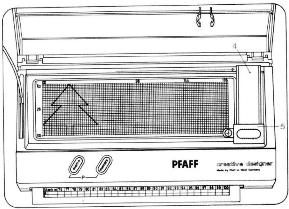 PFAFF creative designer - Adjusting the programming card: - 3