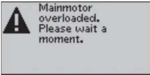 PFAFF expression 150 - Mainmotor overload - 3