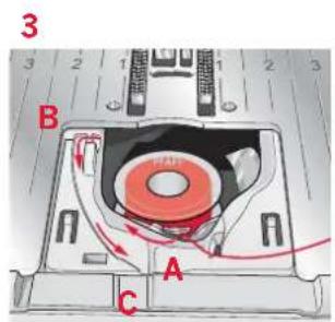 PFAFF expression 2.0 - Inserting the bobbin - 3