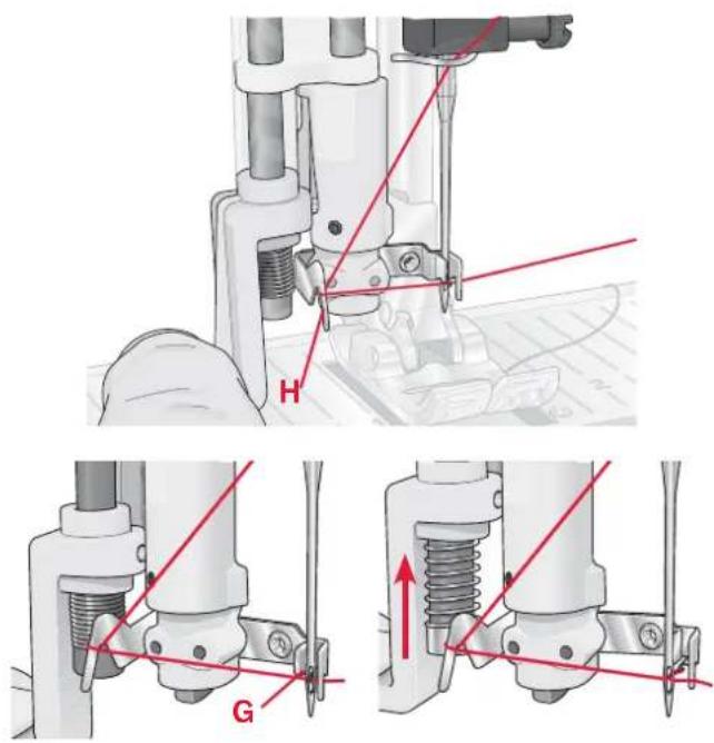 PFAFF expression 2.0 - Threading for twin needle - 1