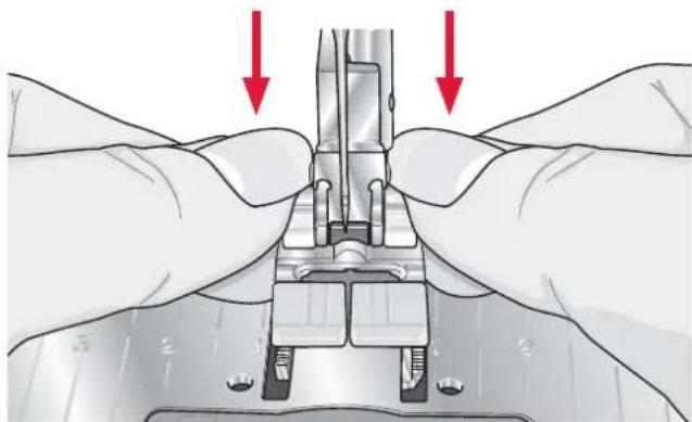 PFAFF expression 2.0 - Attach presser foot - 1