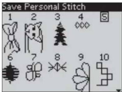 PFAFF expression 2.0 - Save personal stitch - 2