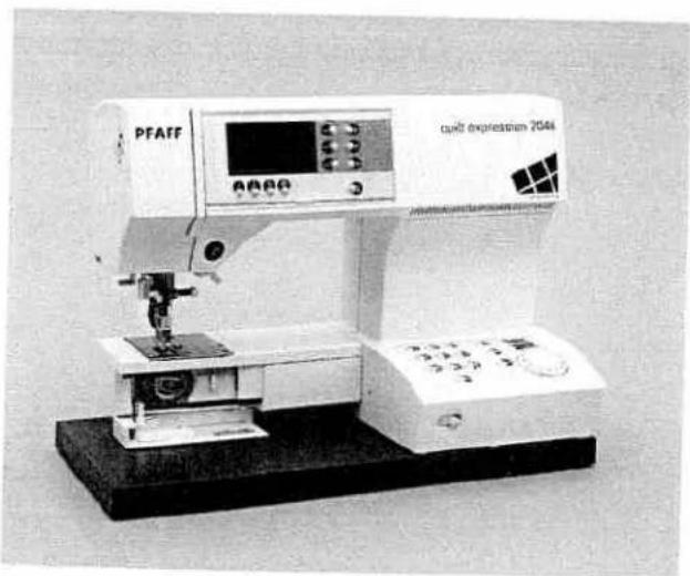 PFAFF expression 2044 - Lowering the feed dog - 1