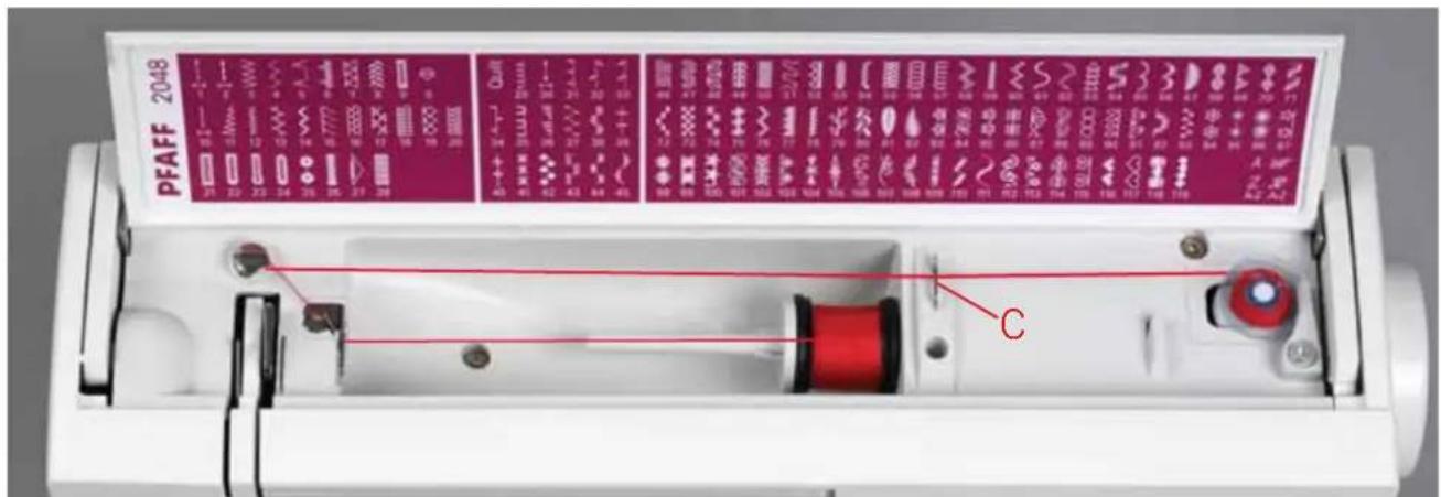 PFAFF expression 2048 - Switch on the main switch - 1