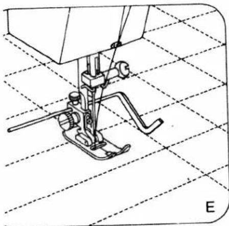 PFAFF hobby 309 - Fixation du guide-droit: - 1
