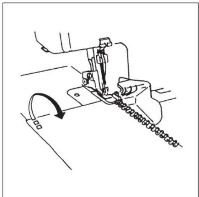PFAFF hobbylock 4752 - Stitching the beginning of the seam - 3