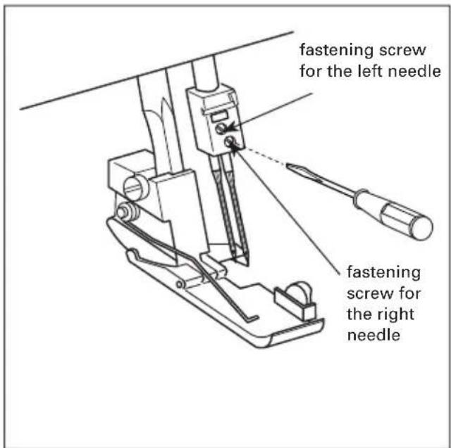 PFAFF hobbylock 4752 - Attaching the presser foot - 1