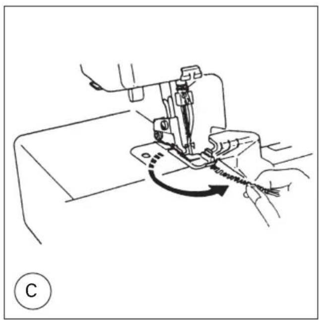 PFAFF hobbylock 4752 - Securing the seam ends - 2