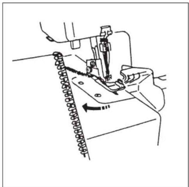 PFAFF hobbylock 4752 - Stitching the beginning of the seam - 4