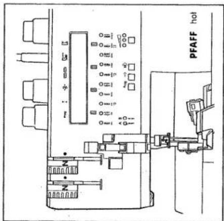PFAFF hobbylock 4860 - Symbols below the display: - 3