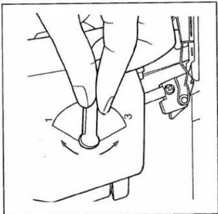 PFAFF hobbylock 4860 - Adjusting the sewing foot pressure - 3