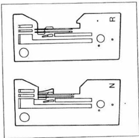 PFAFF hobbylock 4860 - Needle plates N and R - 1