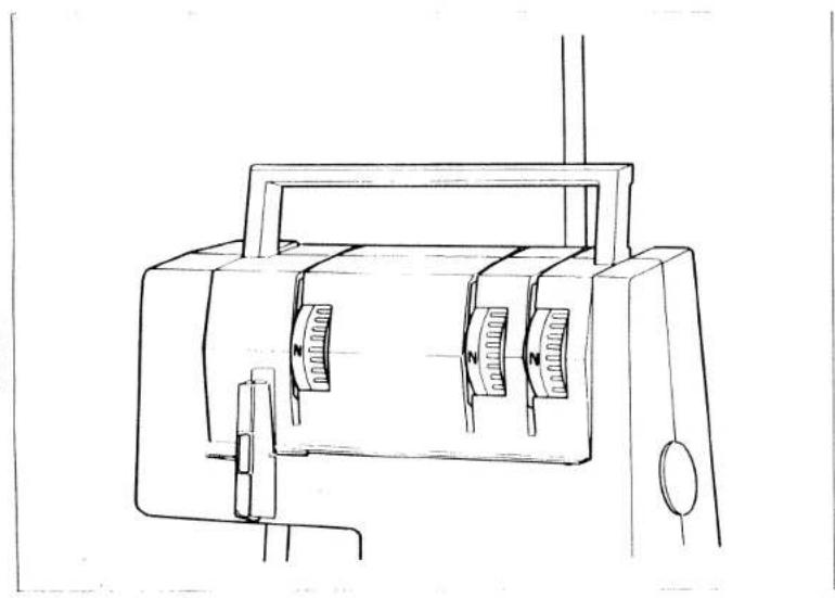 PFAFF hobbylock 783 - Setting the standard thread tension N - 1
